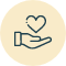 Warm, community-centered environment Icon